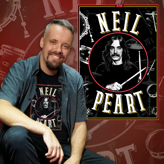 Neil Peart de Bigode - Anos 70