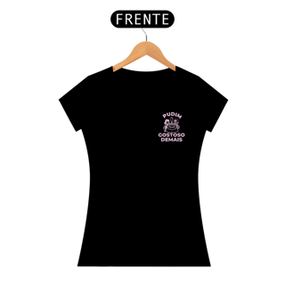 Nome do produto Pudim Gostoso Demais | Escuro | Baby Look Classic