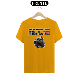 Nome do produto Camisa com skin | Raiva dos cachorros | Unissex