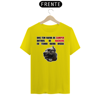 Nome do produto Camisa com skin | Raiva dos cachorros | Unissex