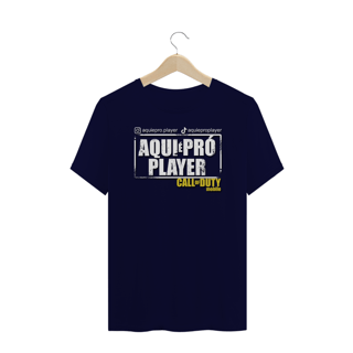 Nome do produto Camisa T-shirt Plus Size | Aqui é Pró Player | Unissex