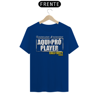 Nome do produto Camisa T-shirt Tradicional | Aqui é Pró Player | Unissex