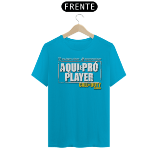 Nome do produto Camisa T-shirt Tradicional | Aqui é Pró Player | Unissex