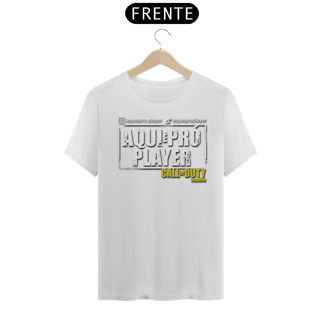 Nome do produto Camisa T-shirt Tradicional | Aqui é Pró Player | Unissex