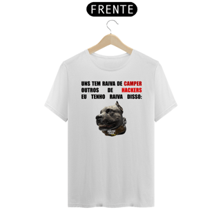 Nome do produto Camisa com skin | Raiva dos cachorros | Unissex