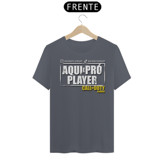 Nome do produto Camisa T-shirt Tradicional | Aqui é Pró Player | Unissex