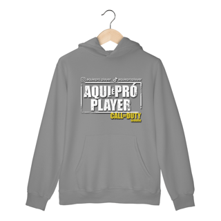 Nome do produto Moletom canguru tradicional | Aqui é Pró Player | Unissex