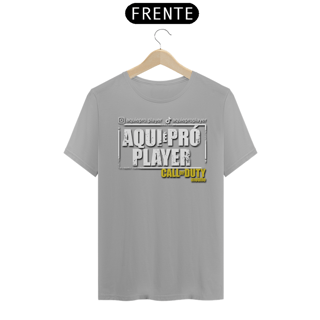 Nome do produto Camisa T-shirt Tradicional | Aqui é Pró Player | Unissex