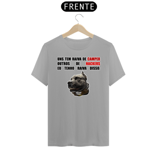 Nome do produto Camisa com skin | Raiva dos cachorros | Unissex