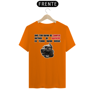 Nome do produto Camisa com skin | Raiva dos cachorros | Unissex