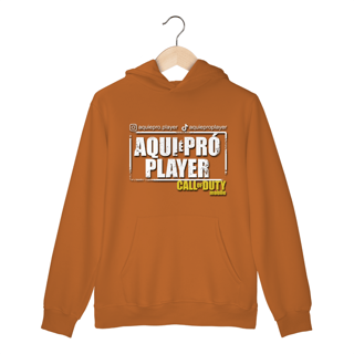 Nome do produto Moletom canguru tradicional | Aqui é Pró Player | Unissex