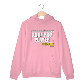 Nome do produto Moletom canguru tradicional | Aqui é Pró Player | Unissex