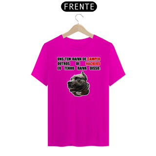 Nome do produto Camisa com skin | Raiva dos cachorros | Unissex