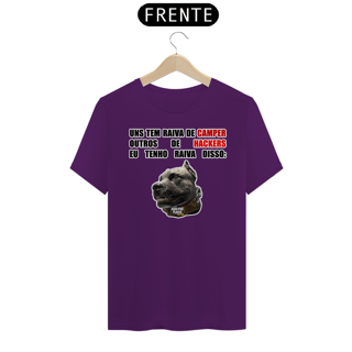 Nome do produto Camisa com skin | Raiva dos cachorros | Unissex