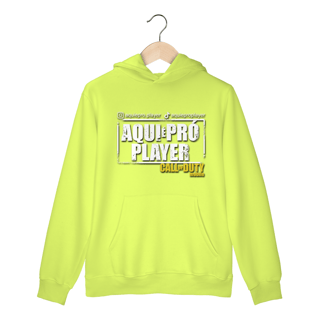Nome do produto Moletom canguru tradicional | Aqui é Pró Player | Unissex