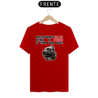 Nome do produto Camisa com skin | Raiva dos cachorros | Unissex