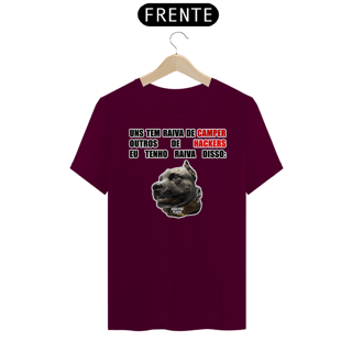 Nome do produto Camisa com skin | Raiva dos cachorros | Unissex