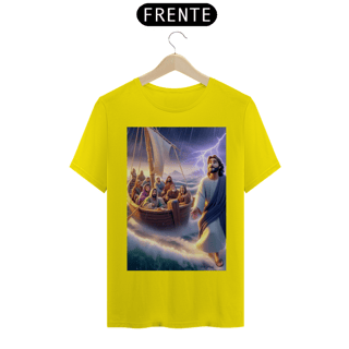 Nome do produto Camiseta T-Shirt Quality Jesus andando nas águas