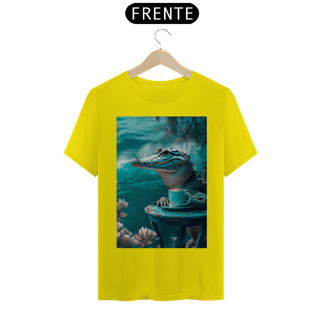 Nome do produto Camiseta T-Shirt Quality Jacaré Café