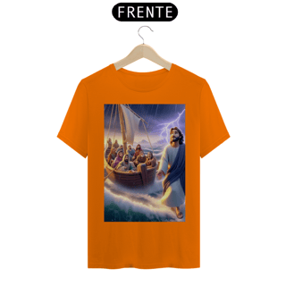 Nome do produto Camiseta T-Shirt Quality Jesus andando nas águas