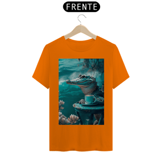 Nome do produto Camiseta T-Shirt Quality Jacaré Café