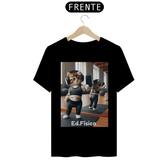 Camiseta T-shirt Ed. Física Gatinha