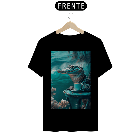 Camiseta T-Shirt Quality Jacaré Café