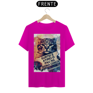 Nome do produto Camiseta T-Shirt Quality Surtei Cat x Dona Chica