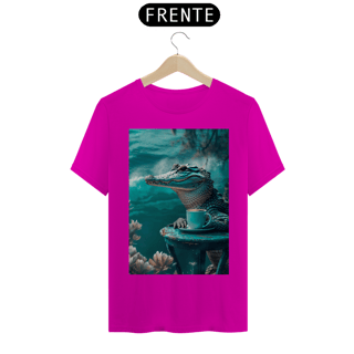 Nome do produto Camiseta T-Shirt Quality Jacaré Café