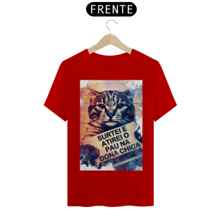 Nome do produto Camiseta T-Shirt Quality Surtei Cat x Dona Chica