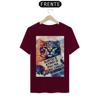 Nome do produto Camiseta T-Shirt Quality Surtei Cat x Dona Chica