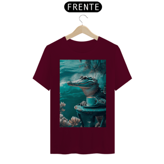 Nome do produto Camiseta T-Shirt Quality Jacaré Café
