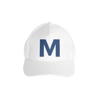 Nome do produto Boné  Americano com tela - Logo Ⓜ️