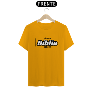 Nome do produto T-SHIRT JÁ LEU A BÍBLIA HOJE?