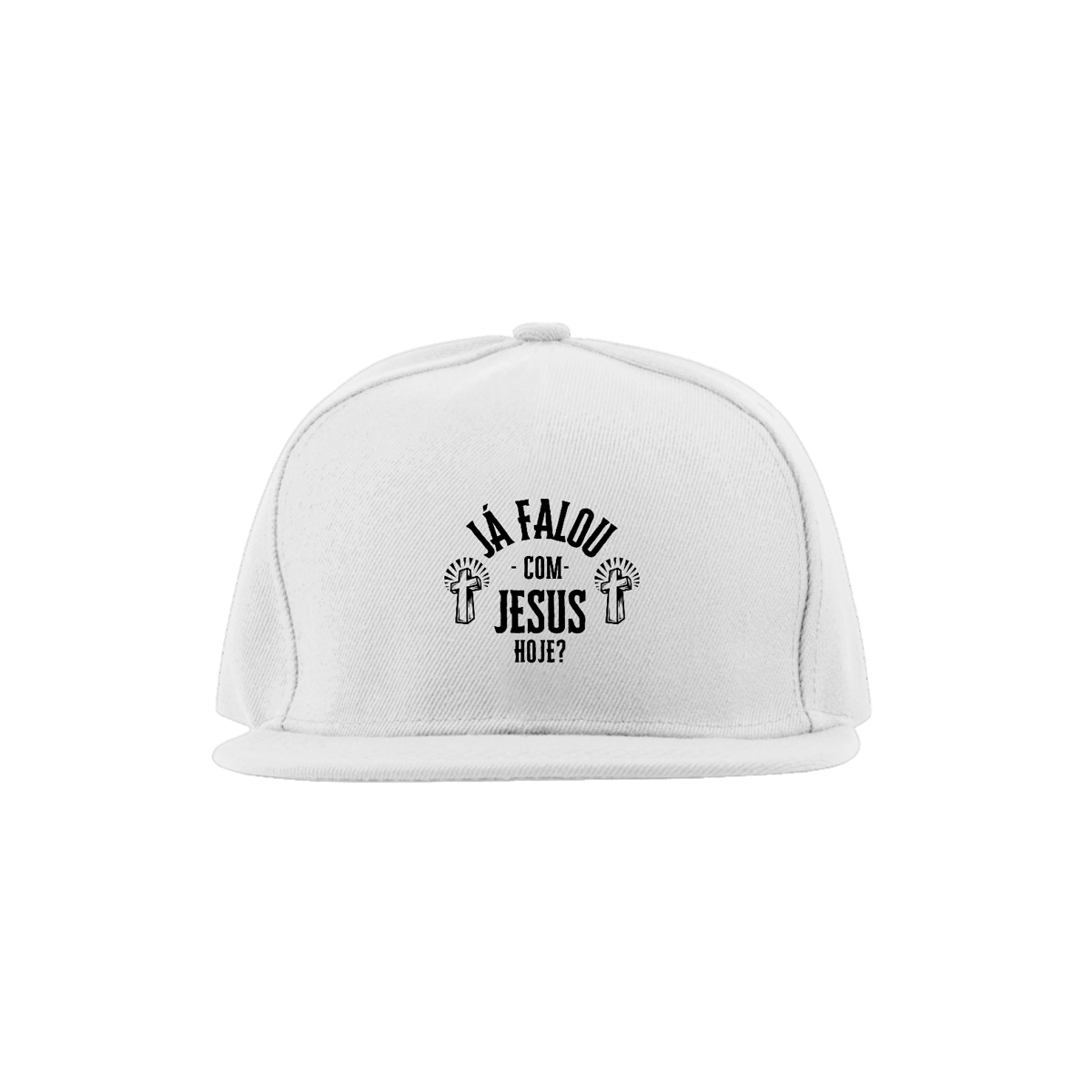 Nome do produto: BONÉ QUALITY - JÁ FALOU COM JESUS HOJE?
