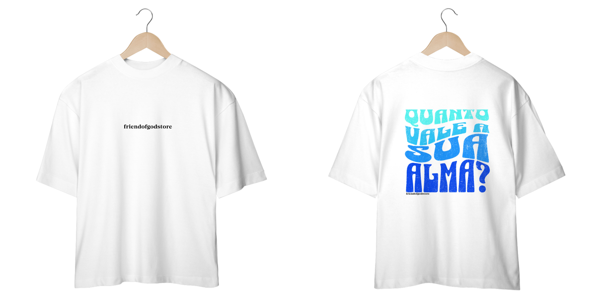 Nome do produto: CAMISETA EVANGELISTICA - QUANTO VALE A SUA ALMA?