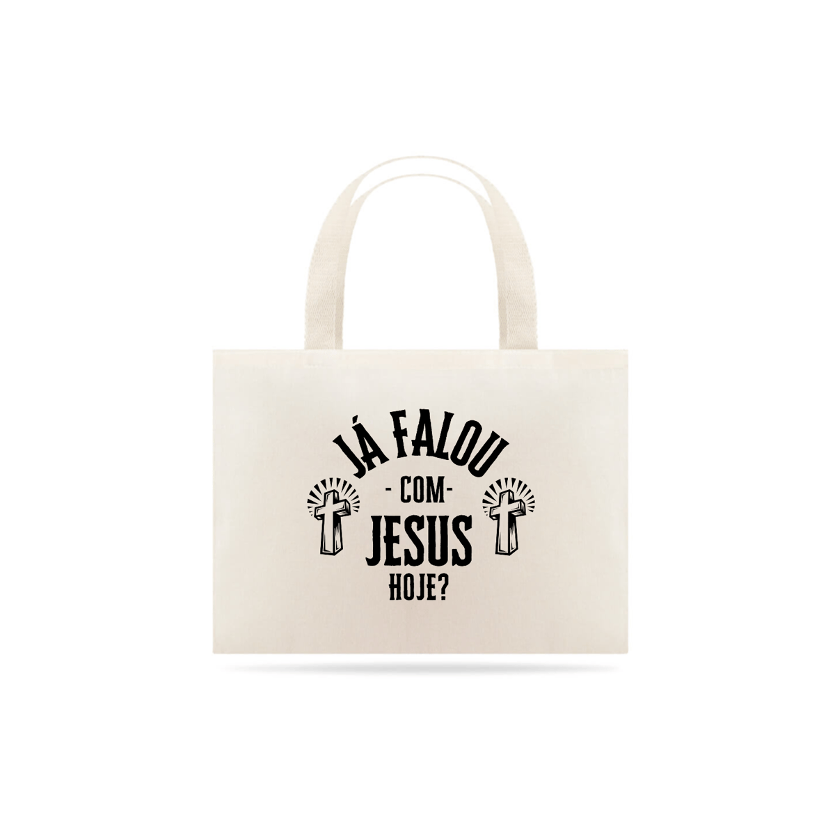 Nome do produto: ECOBAG - JÁ FALOU COM JESUS HOJE?