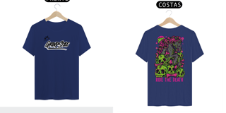 Nome do produto Ride The Death - Pima (Frente e Verso)