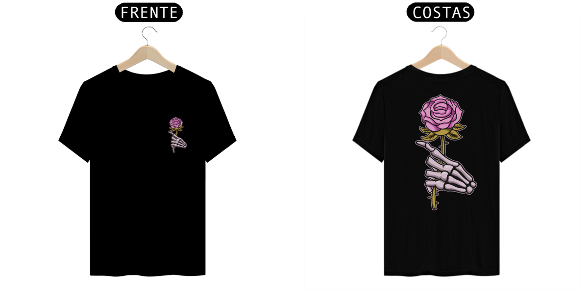 Nome do produto: Rose Hand - Pima - (Frente e Verso)