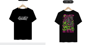 Nome do produto Ride The Death - Pima (Frente e Verso)