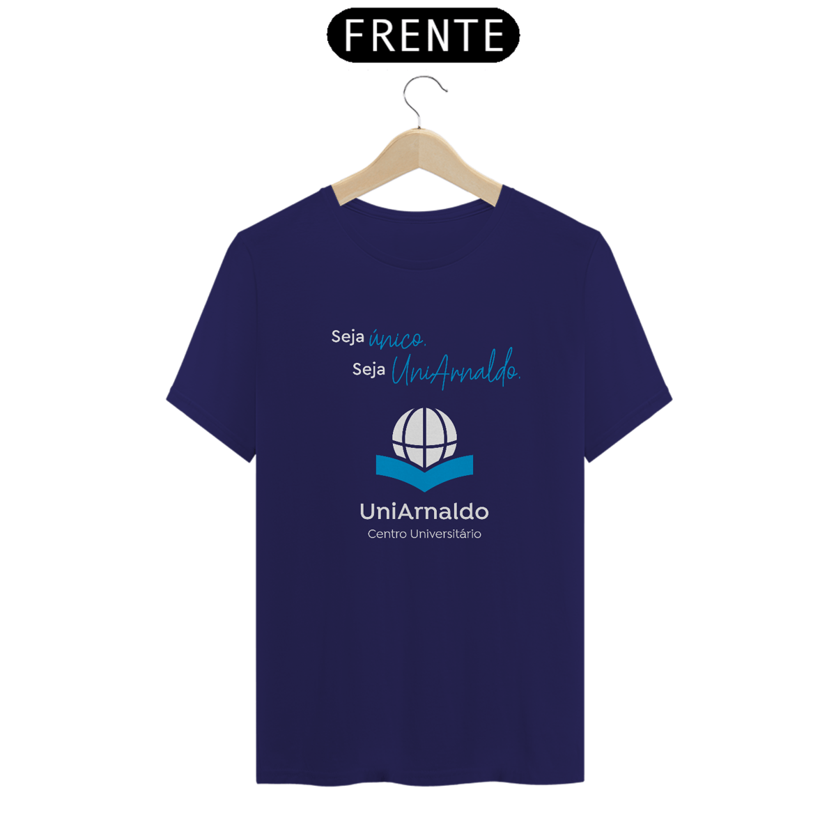 Nome do produto: Camiseta Azul Marinho Seja Único Seja UniArnaldo