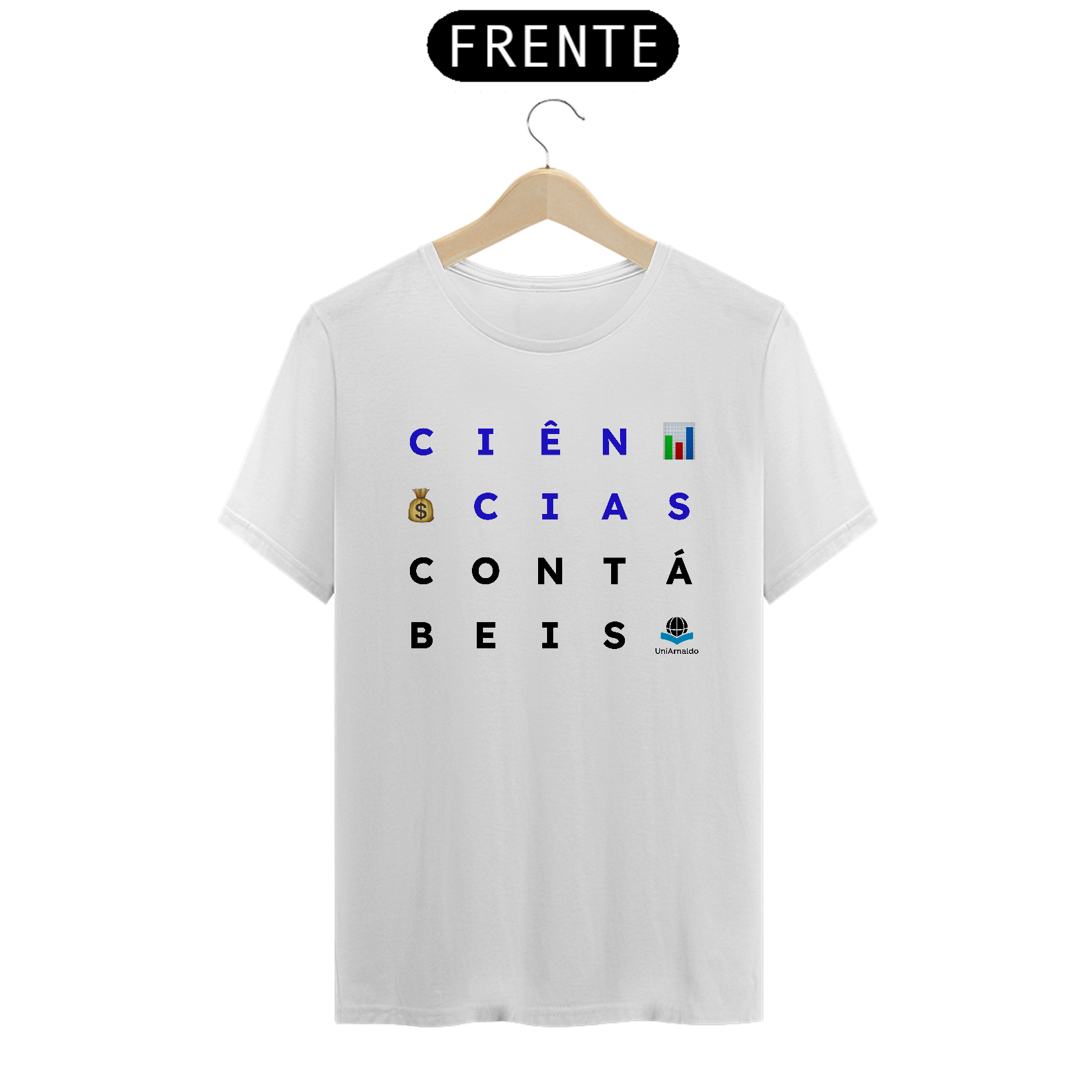 Camiseta Ícones Ciências Contábeis UniArnaldo