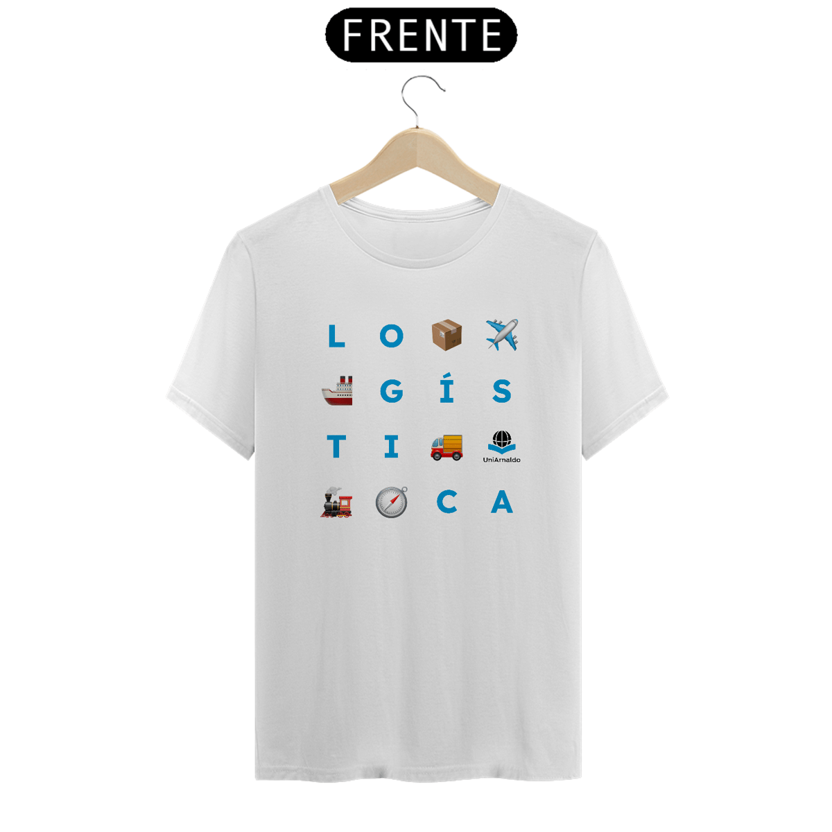 Nome do produto: Camiseta Ícones Logística UniArnaldo