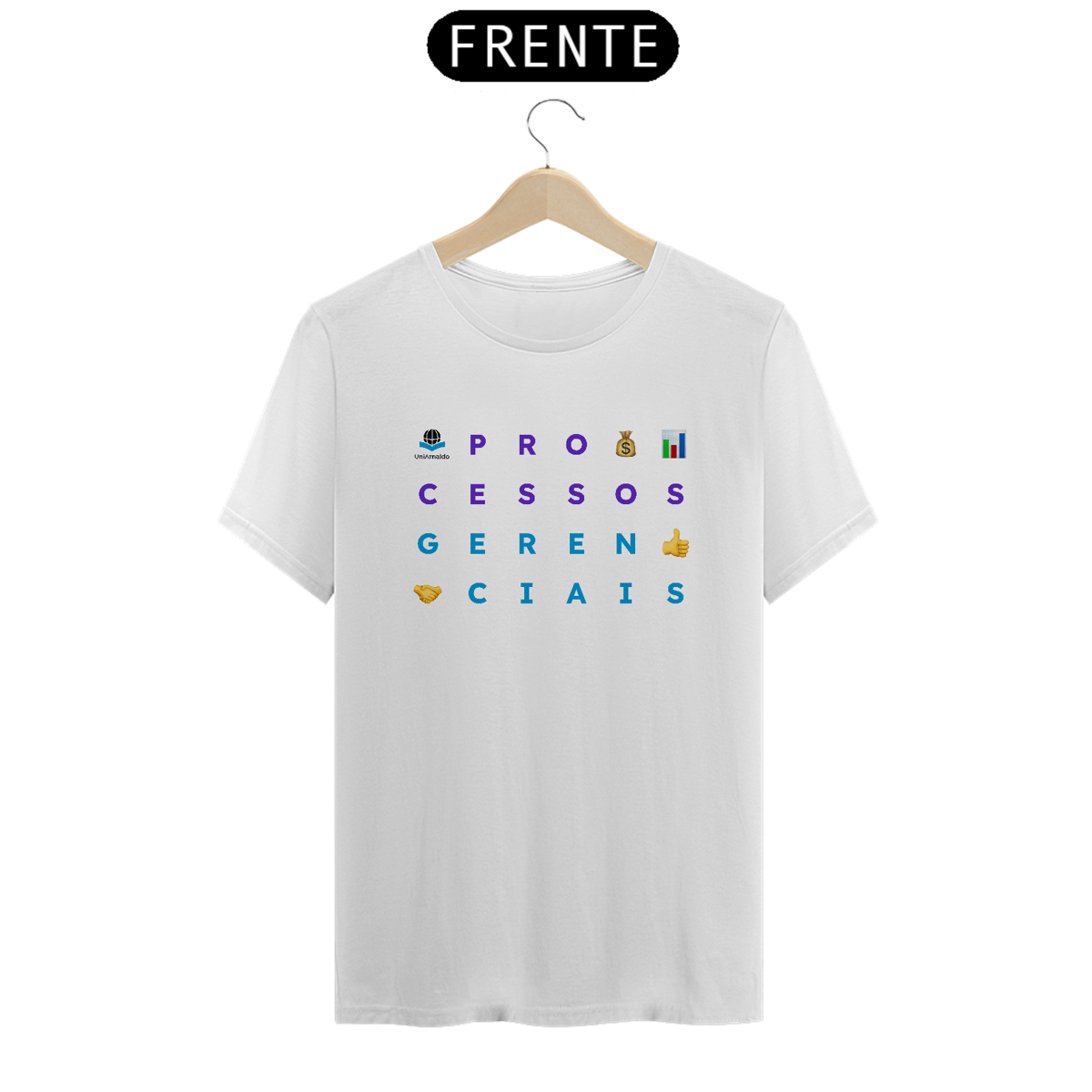 Nome do produto: Camiseta Ícones Processos Gerenciais UniArnaldo