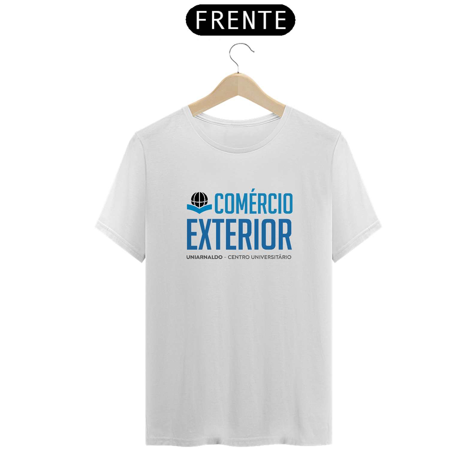 Camiseta Branca Comércio Exterior UniArnaldo