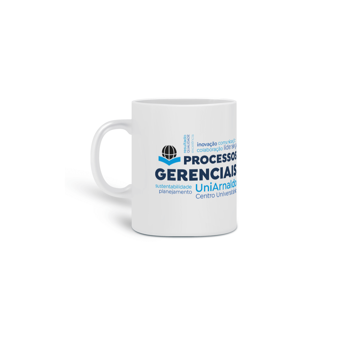 Nome do produto: Caneca Processos Gerenciais UniArnaldo