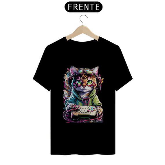 Camiseta Gato Masculina 