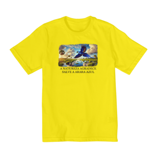 Nome do produto Camiseta Infantil - Arara-azul