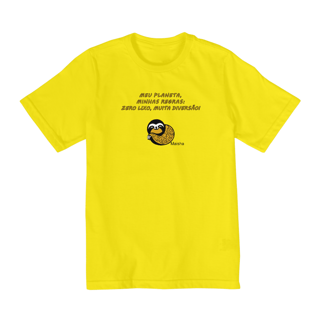 Nome do produto Camiseta infantil - Meu planeta, minhas regras