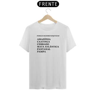 Nome do produto Camiseta - Nossas riquezas 